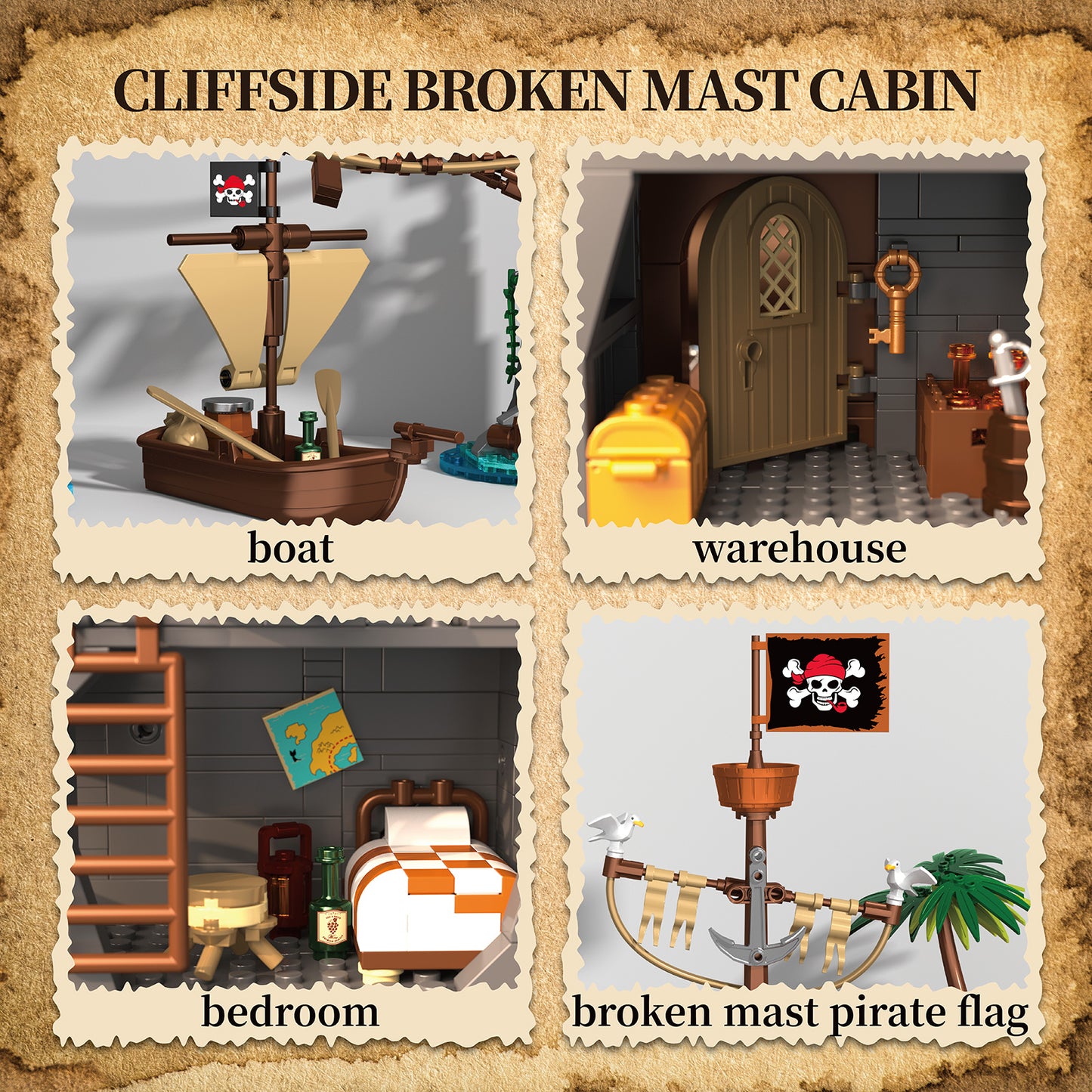 Cliffside Broken Mast Cabin 1044 PCS