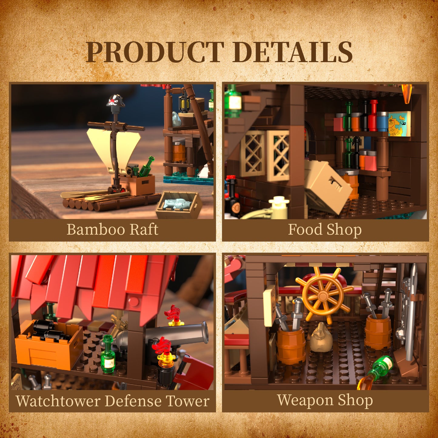 Pirate's Bay Market 856 PCS