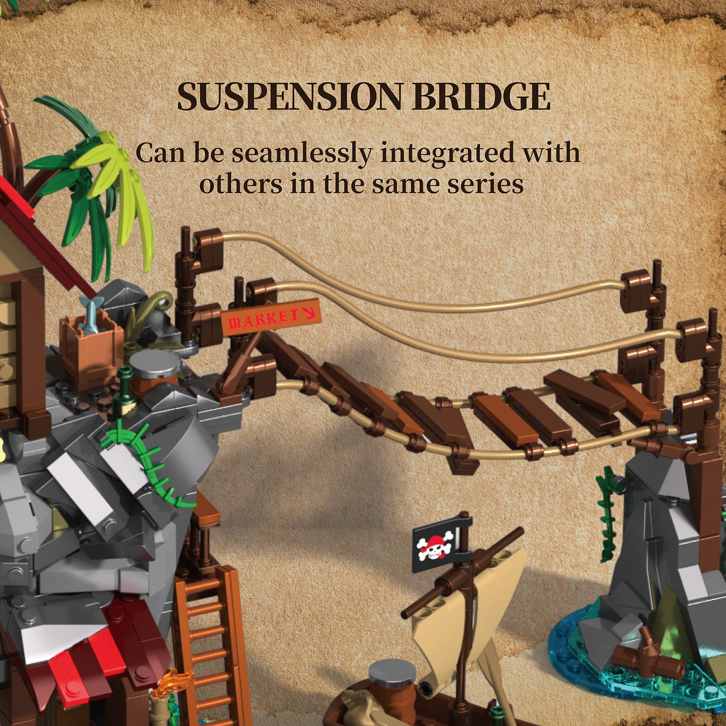Cliffside Broken Mast Cabin 1044 PCS
