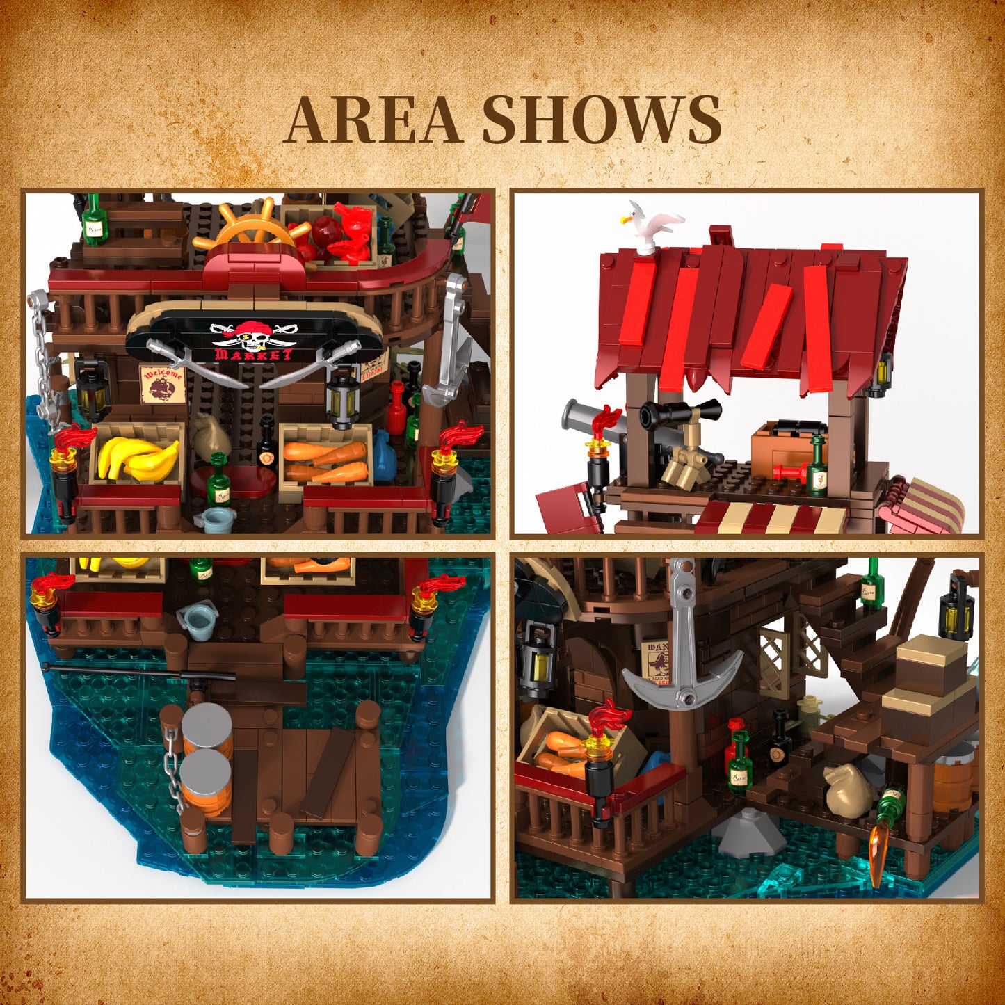 Pirate's Bay Market 856 PCS
