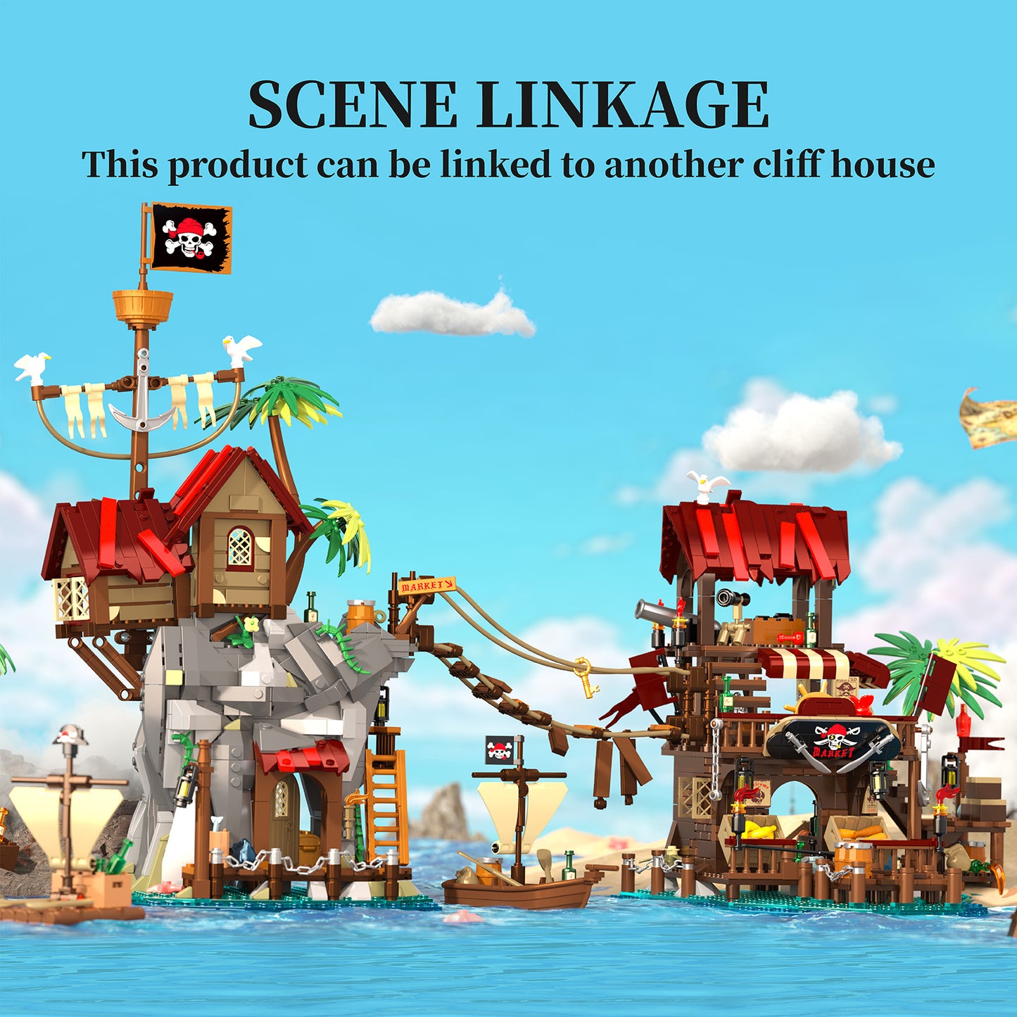 Cliffside Broken Mast Cabin 1044 PCS