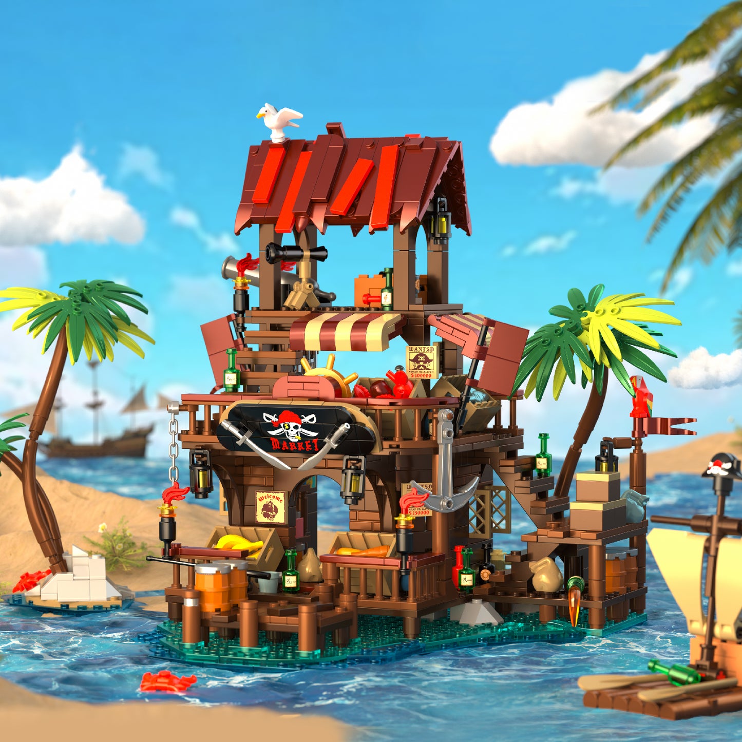 Pirate's Bay Market 856 PCS