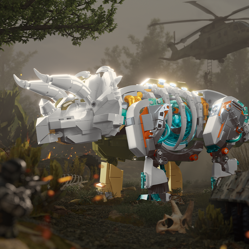 Mecha Dino Triceratops 1180 PCS