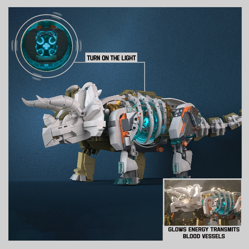 Mecha Dino Triceratops 1180 PCS