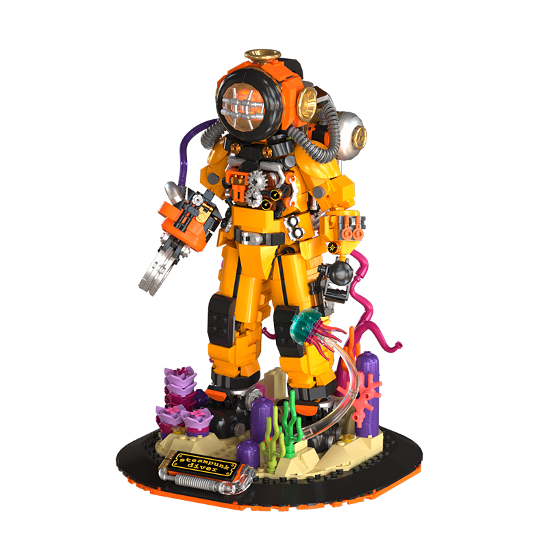 Steampunk Diver 1287 PCS – IAMBRICK Steampunk Diver 1287 PCS – IAMBRICK