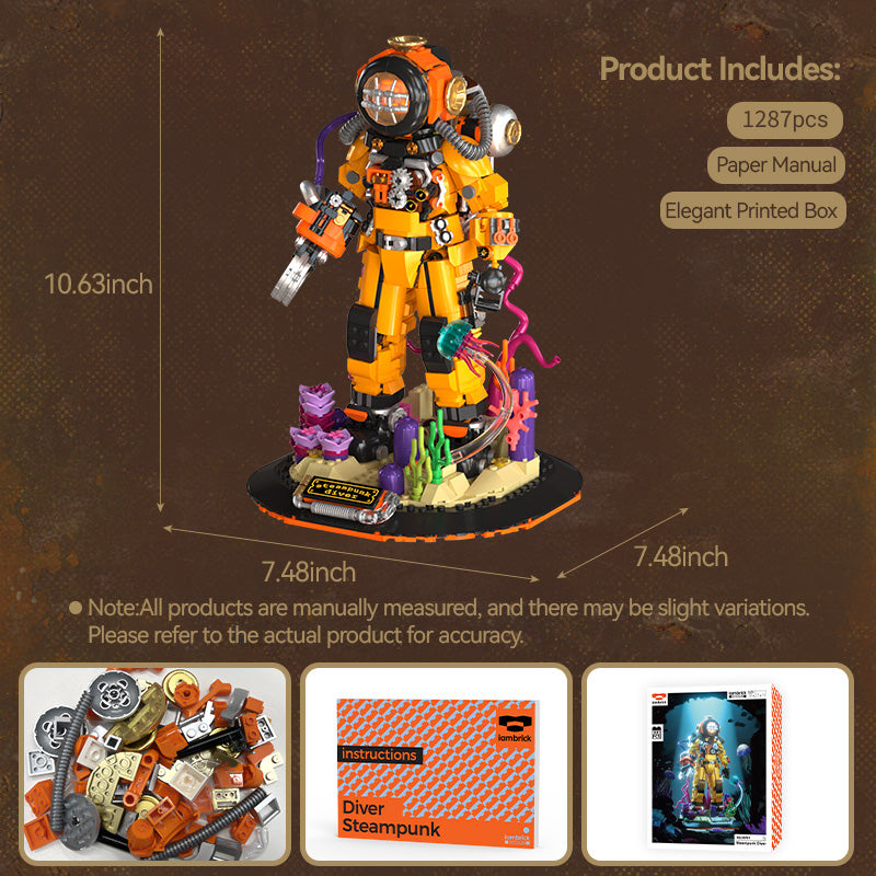 Steampunk Diver 1287 PCS