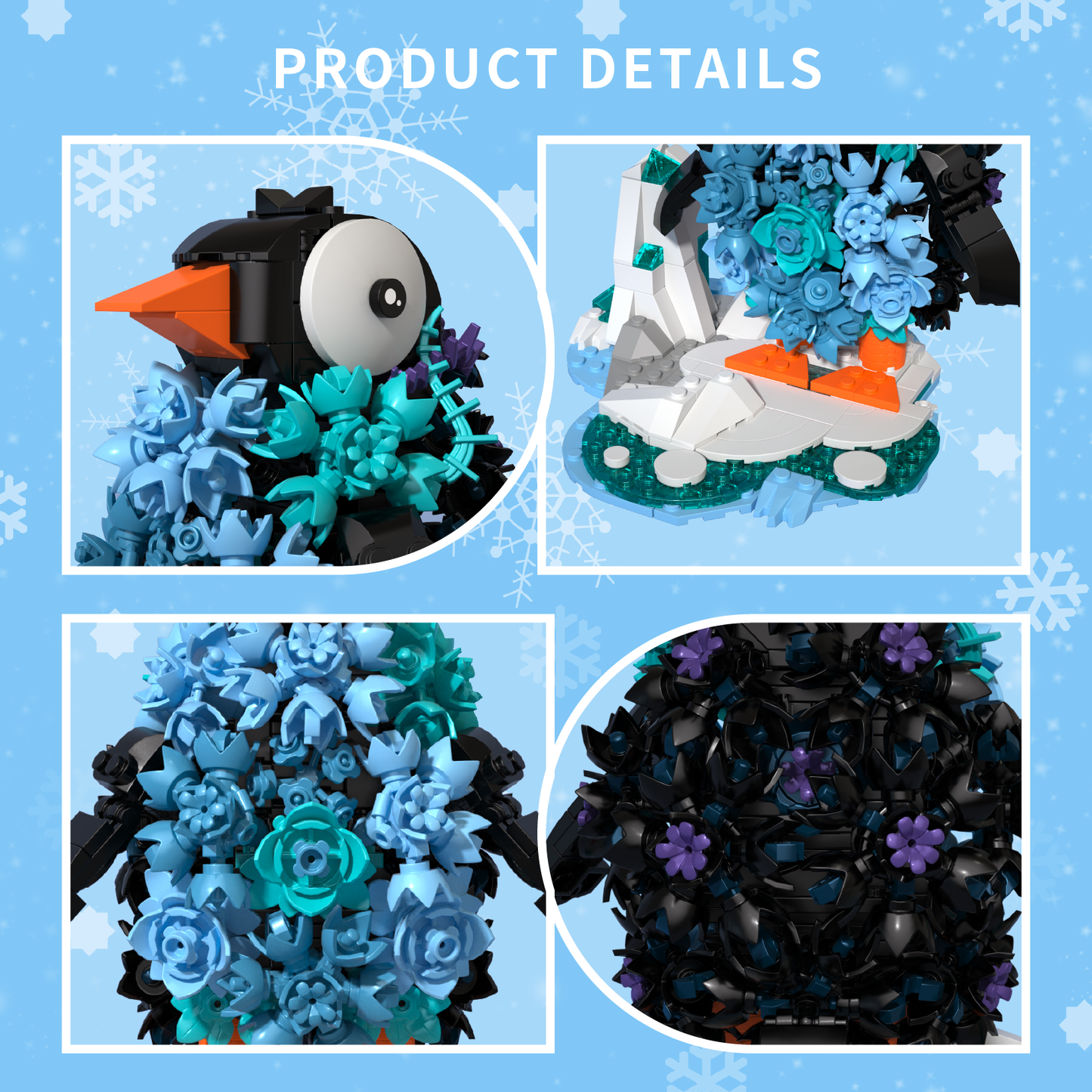 IceBloom Penguin 604 PCS