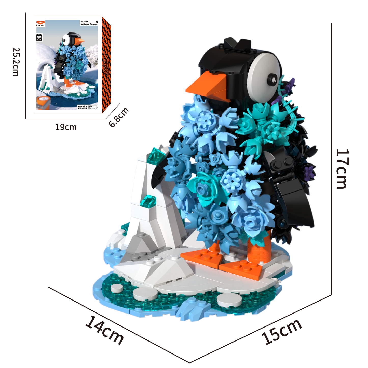 IceBloom Penguin 604 PCS