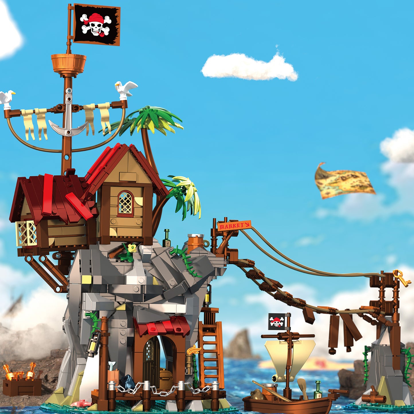 Cliffside Broken Mast Cabin 1044 PCS