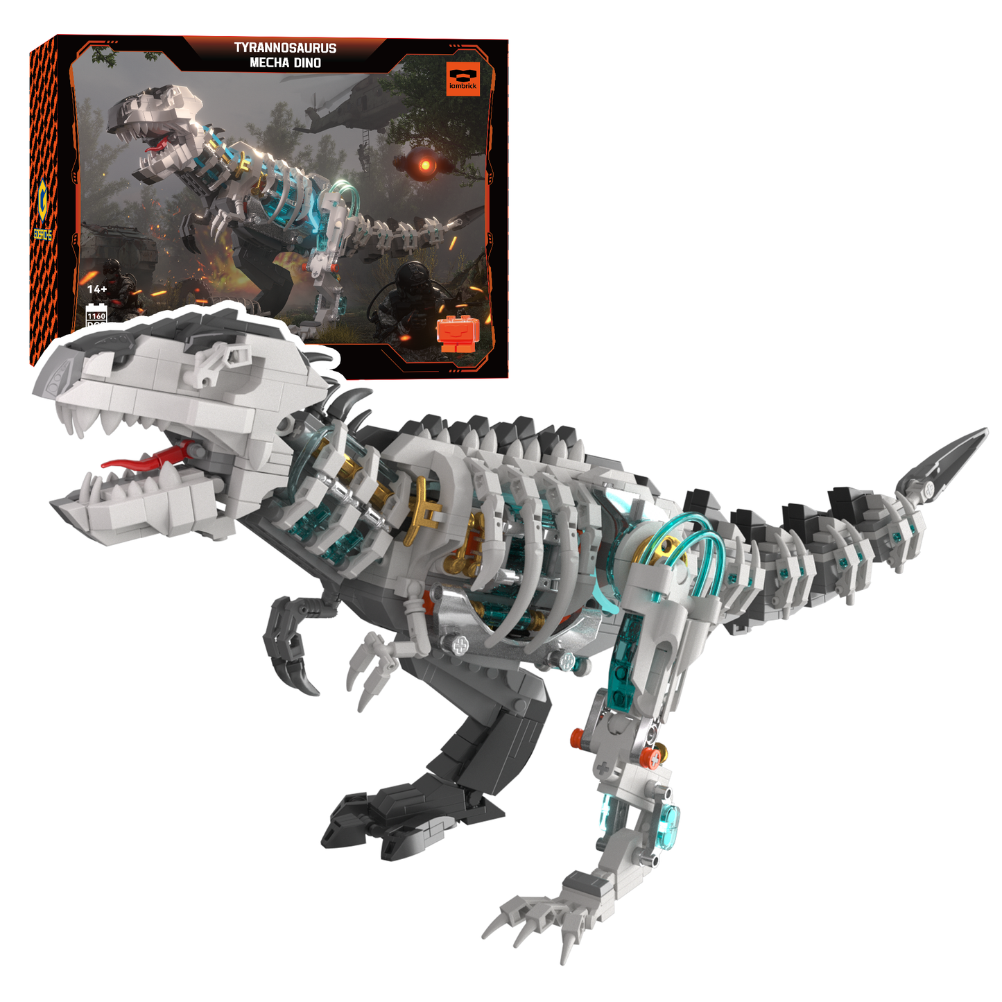 Mecha Tyrant Rex 1160 PCS